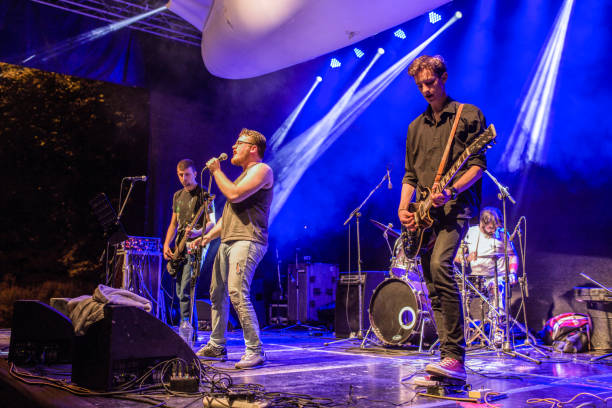 istock Young musicians on the stage 1144876196