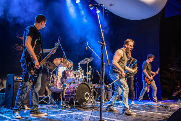 istock Young musicians on the stage 1144876284
