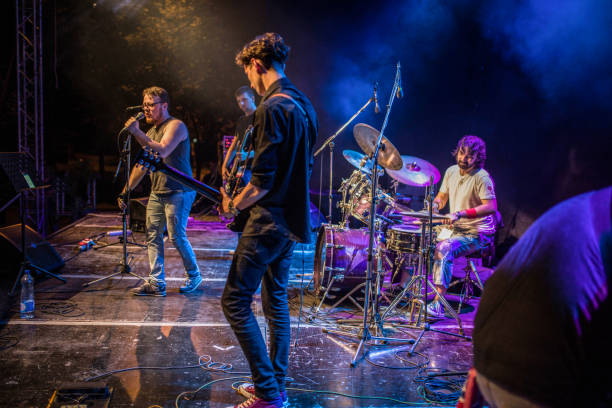 istock Young musicians on the stage 1144876358