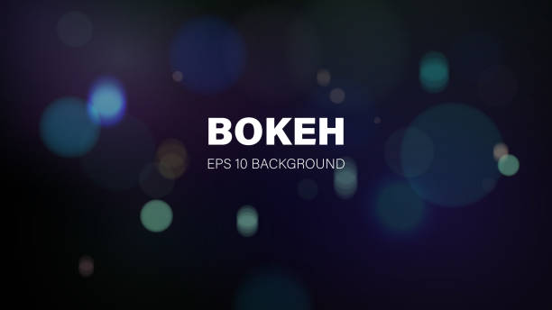 Bokeh Background Bokeh Background - layered illustration dark blurred background stock illustrations