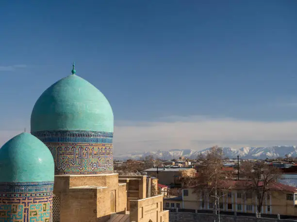 Samarkand, zbekistan - March 17, 2019 : Landscape of Samarkand city.