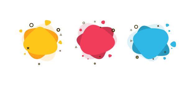 3 modern abstract shapes.