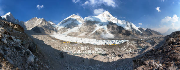 istock Mount Everest base camp Everest Nuptse Khumbu glacier 1144885967