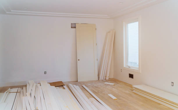 istock House under construction new addition remodel. Drywall sheetrock stage. 1144891770