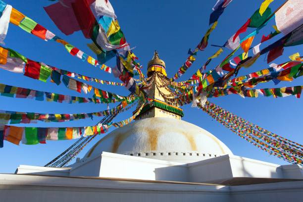 istock Boudhanath stupa, Kathmandu city, buddhism in Nepal 1144898952