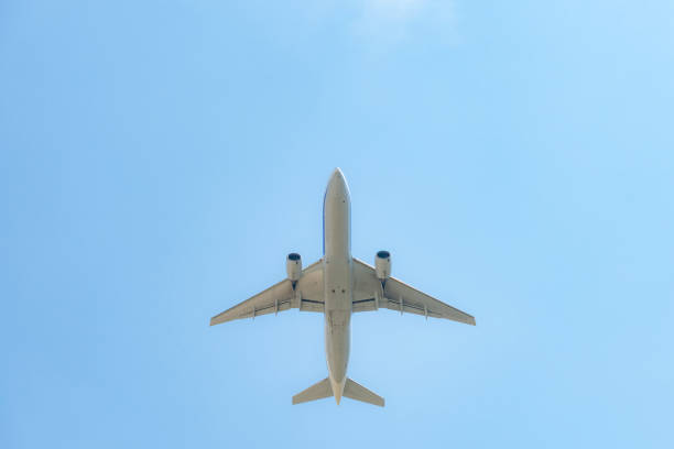 istock Airplane flying from the airport 1144920512