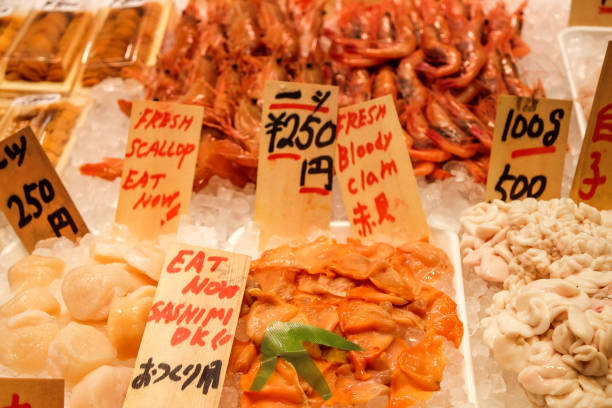 istock Variation of fresh seafood in fish market 1144920669