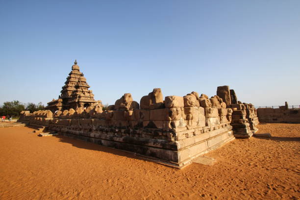 istock Shore Temple Complex in Mahabalipuram, Kanchipuram, Tamil Nadu, India 1144920757