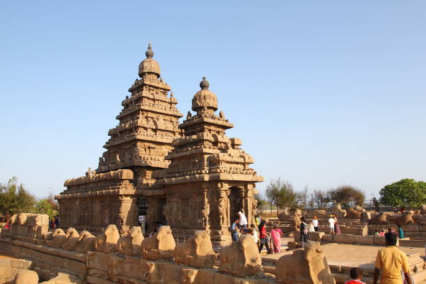 istock Shore Temple Complex in Mahabalipuram, Kanchipuram, Tamil Nadu, India 1144920759