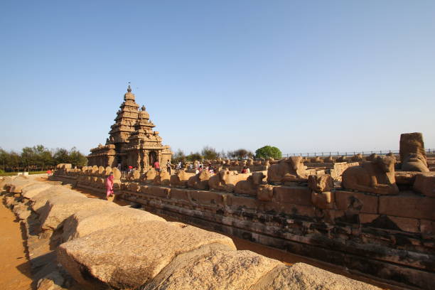 istock Shore Temple Complex in Mahabalipuram, Kanchipuram, Tamil Nadu, India 1144920766