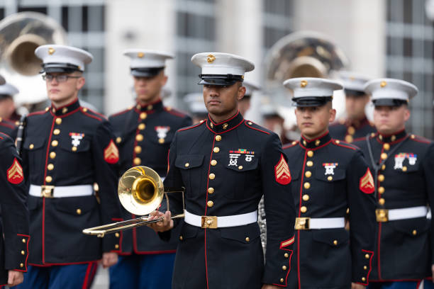 north carolina azalea festival - us marine corps fotografías e imágenes de stock