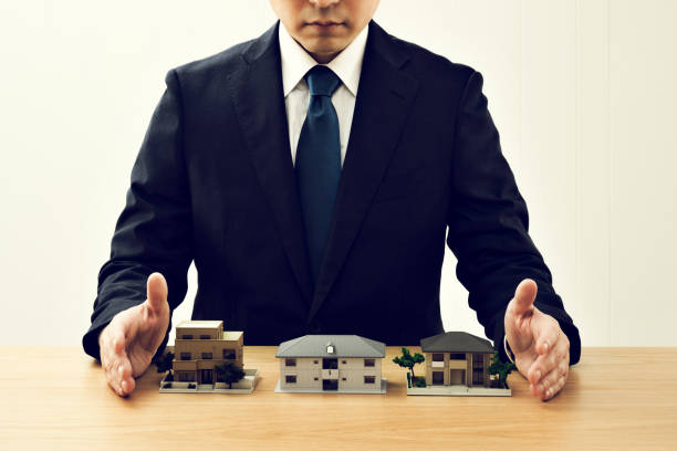 istock Architectural model and businessman 1144932560