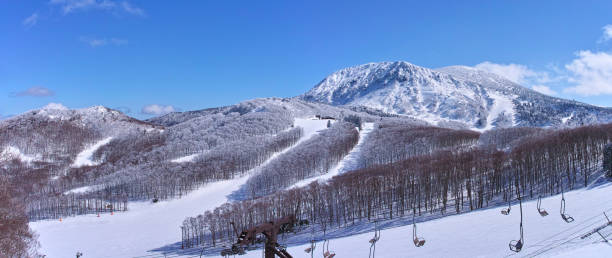 istock Panoramic view of the ski area 1144935777