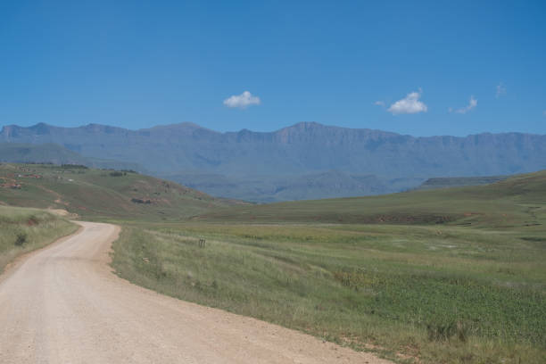 istock Long winding gravel road 1144936979
