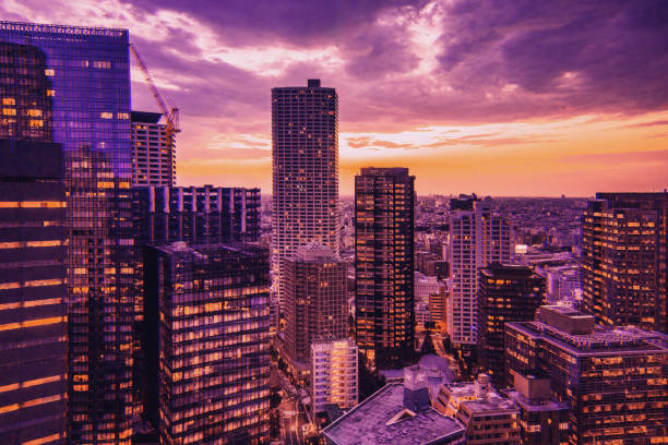 istock Tokyo, Japan city skyline with sunset 1144942495