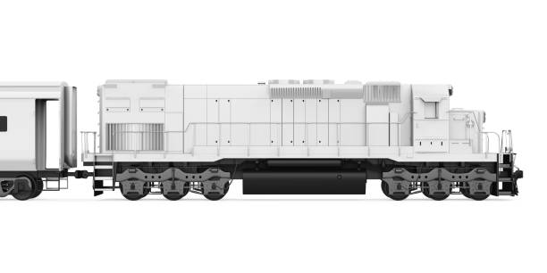 istock Diesel Locomotive Train Isolated 1144943767