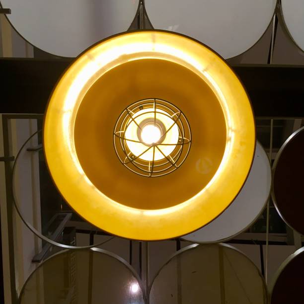 istock Light bulb of hanging lamp 1144943790