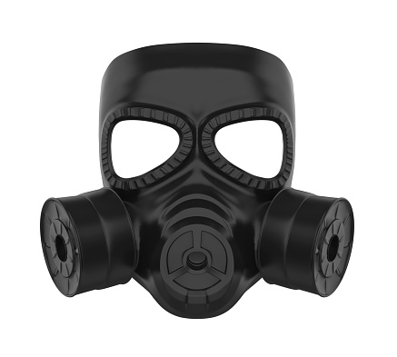 Gas Mask isolated on white background. 3D render