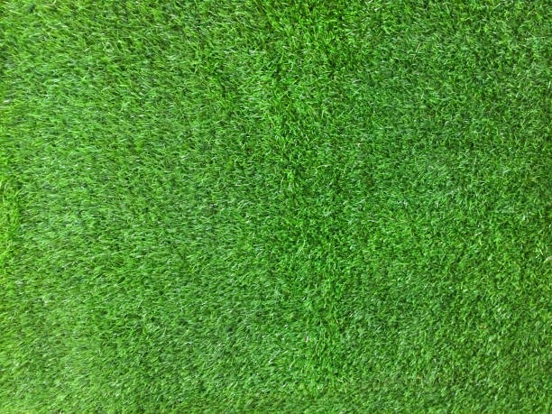 istock Green artificial grass texture background. Green lawn desktop picture. 1144946054