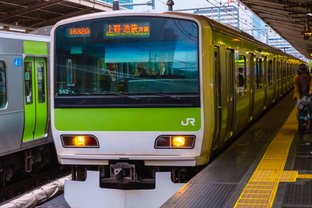 The Yamanote Line in Tokyo, Japan stock photo