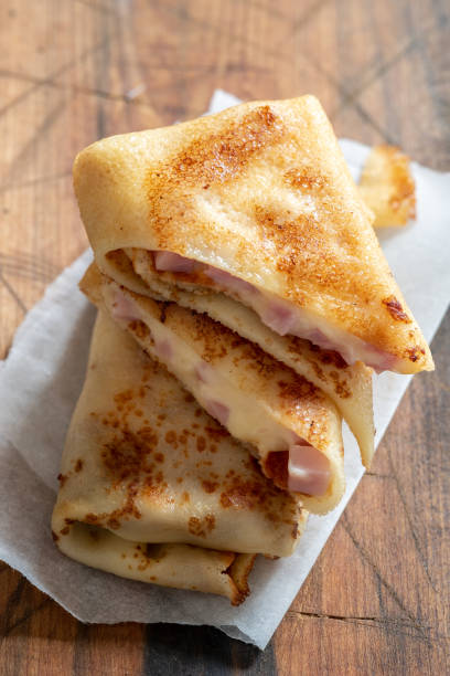 istock Crepes with ham and cheese 1144952119