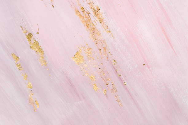 istock Delicate marble background with gold brushstrokes. Place for your design 1144963878