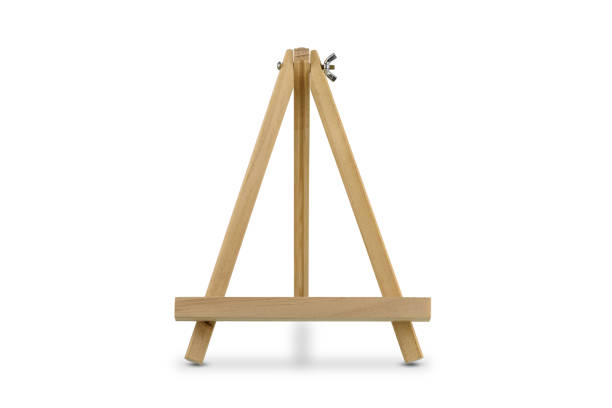 istock blank tripod of standing chalkboard isolated on white background 1144965848