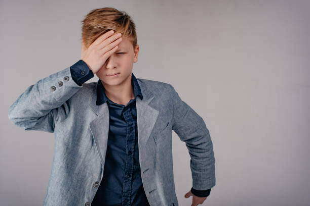 istock Emotional portrait of boy 1144969763