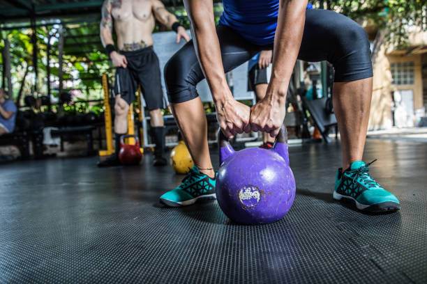 istock Cross Training at an outdoor gym in summer 1144982714