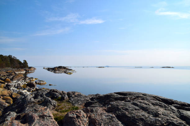istock Blue sky and tranquil water in the archipelago 1144983049