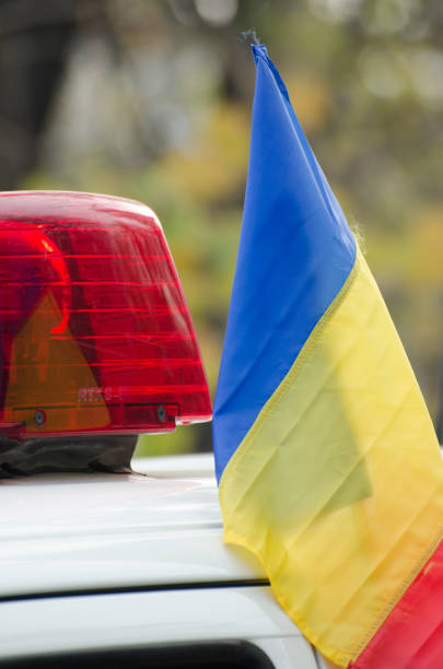 istock Romanian flag at the Romania's National Day Parade 1144988418