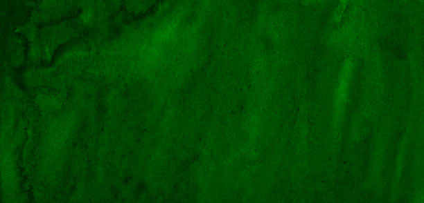 istock Dark green watercolor frame with torn strokes and stripes. Abstract background for design, layouts and patterns. 1144989386