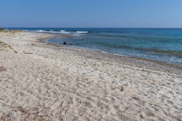 istock Beach at Possidi Cape, Kassandra Peninsula, Chalkidiki, Central Macedonia, Greece 1144989846