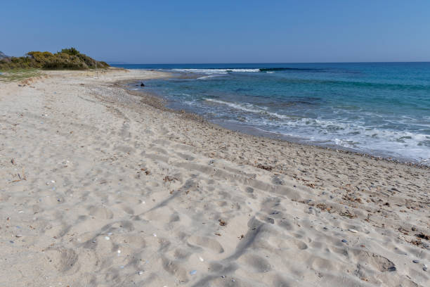 istock Beach at Possidi Cape, Kassandra Peninsula, Chalkidiki, Central Macedonia, Greece 1144991079