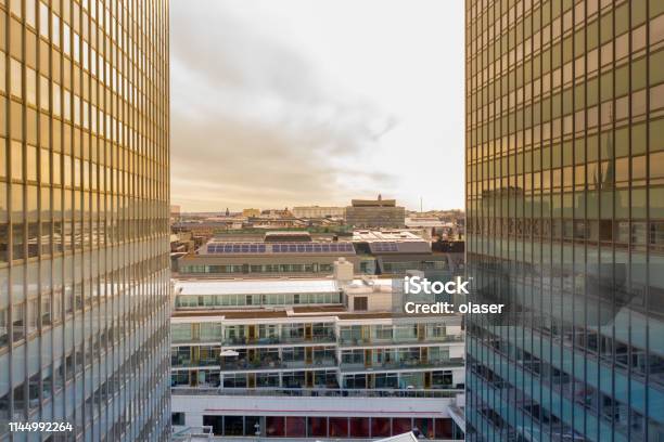 Stockholm City Seen From Above Cityscape Hötorget Stock Photo - Download Image Now