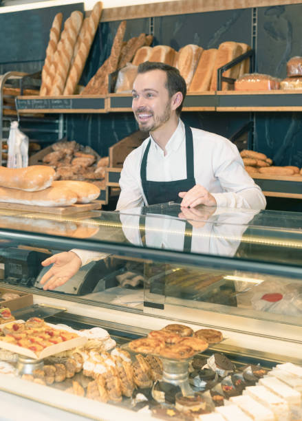 istock Seller offering fresh tasty bun 1144994555