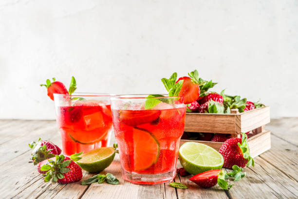 istock Homemade strawberry lemonade 1144996086