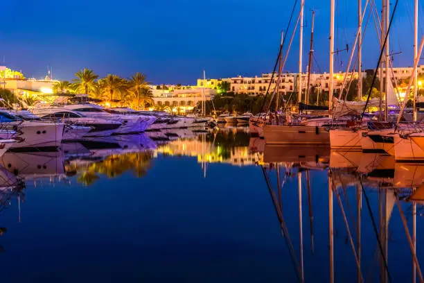 Photo of Cala d`Or harbor in Porto Cristo place of Mallorca