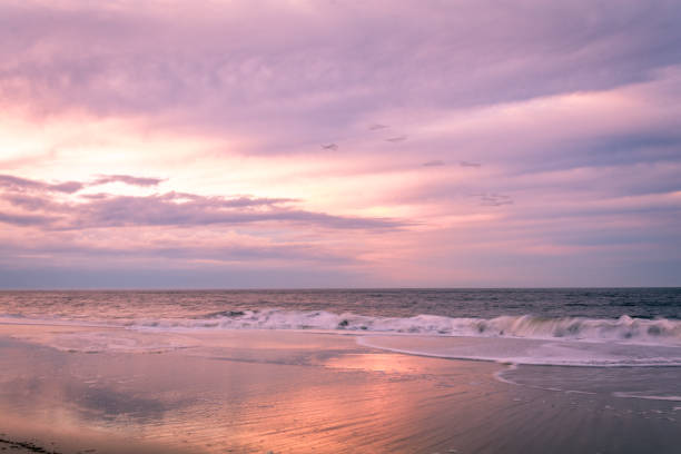 istock Beautiful calming sunrise at Cape May Lighthouse, NJ, in early spring 1145002858