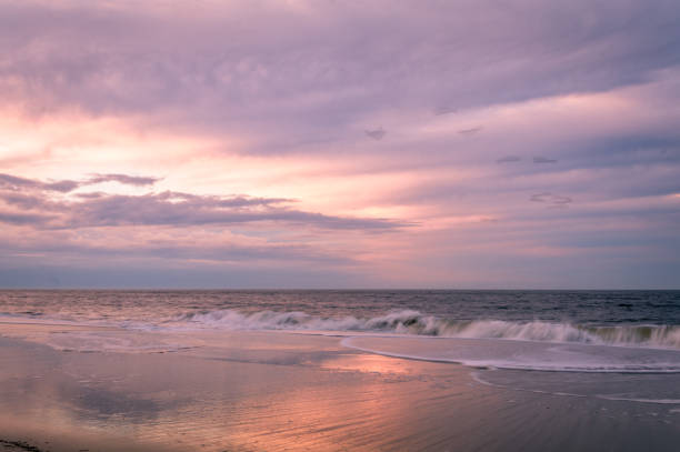 istock Beautiful calming sunrise at Cape May Lighthouse, NJ, in early spring 1145002931