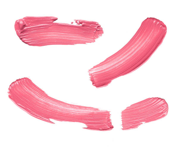 istock Pink smear of lipstick 1145004206