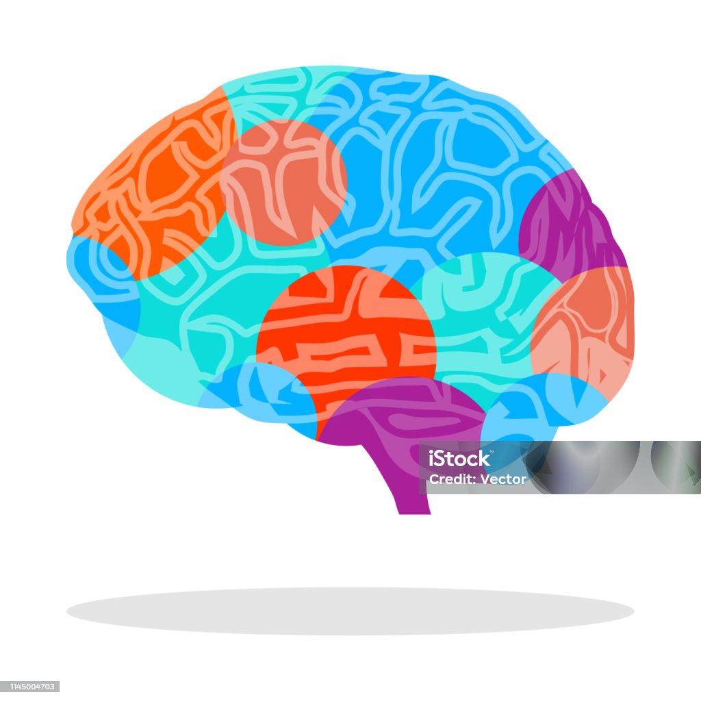 Bộ Não Sáng Tạo Mô Hình Trừu Tượng Của Não Vector Minh Họa Tư Duy ...