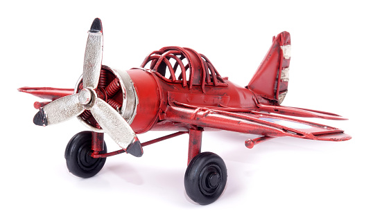 This is vintage toy, plane or airplane.