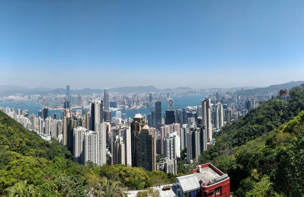 istock Hong Kong skyscrapers views from Victoria Peak 1145011872