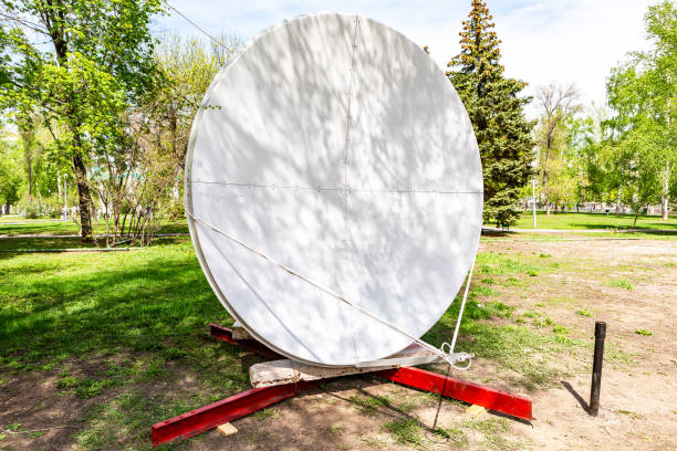 istock Big satellite dish of tv stantion 1145016237