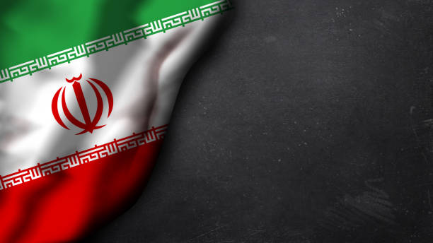 istock flag of iran in front of a blackboard 1145017925