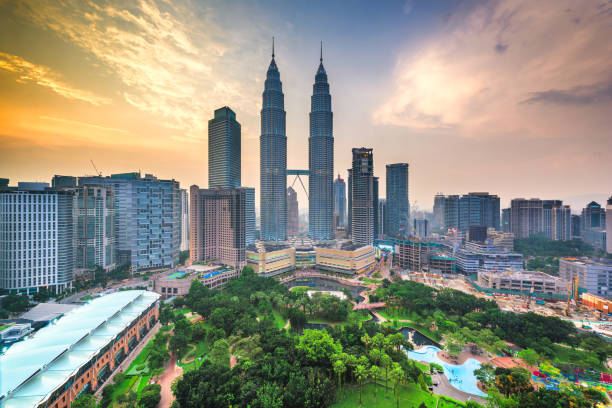istock Kuala Lumpur, Malaysia park and skyline 1145019242