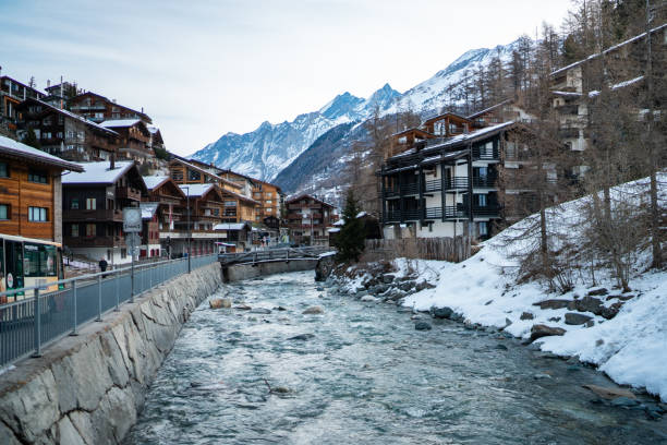 istock Matterhorn mountain at Zermatt in Switzerland 1145019504