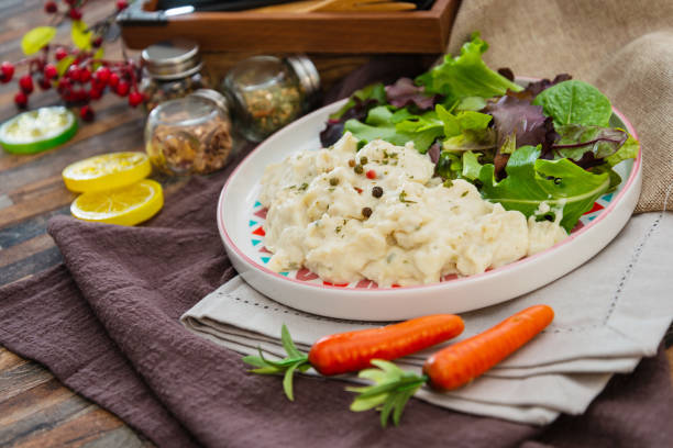 istock Traditional Parmentier of fish with chives 1145019515
