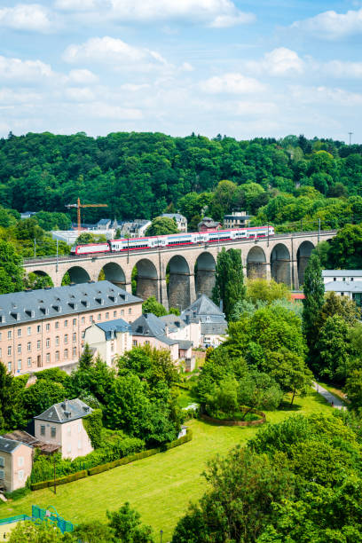 Luxembourg with business district in the background